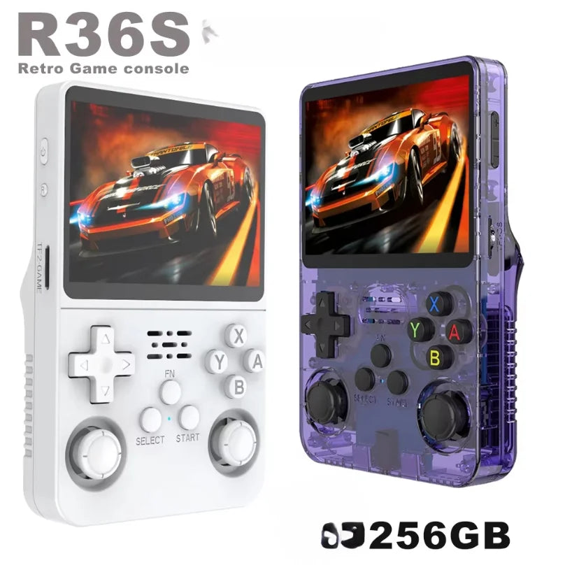 Open Source R36S Video Game Console Linux System 3.5 Inch IPS Screen Portable Pocket Video Player 64G