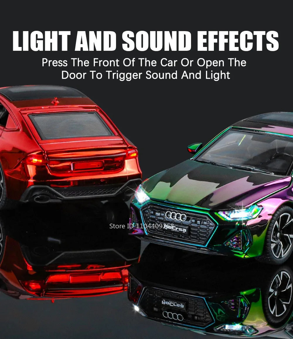 Scale 1:32 RS7 Electroplating Q8 Sports Car Model