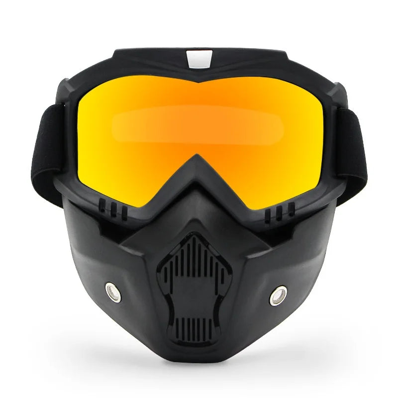 Protective Motorcycle Face Mask Removable Full Face