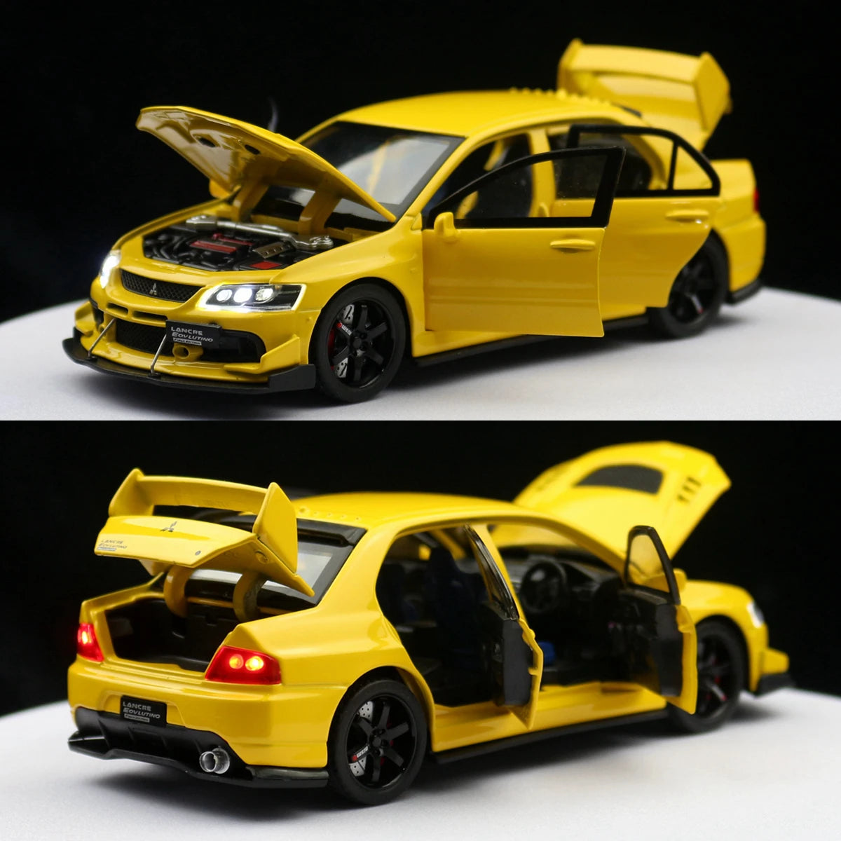 1/32 Mitsubishi Lancer EVO Final Edition JDM Racing Toy Car Model