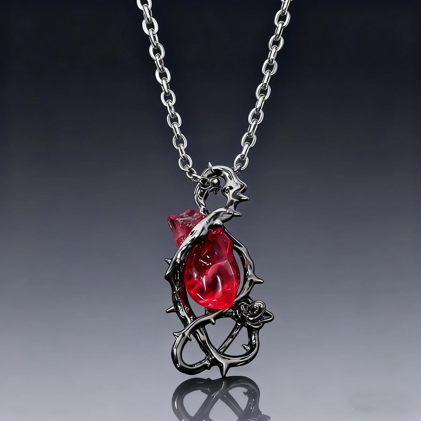Gothic Rose Thorn Necklace