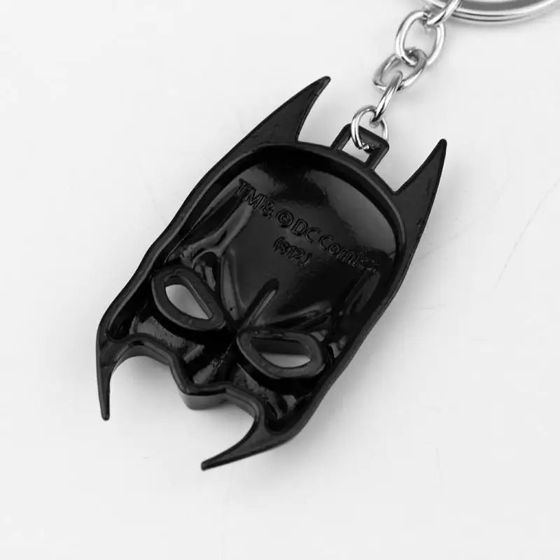 black batman mask keychain