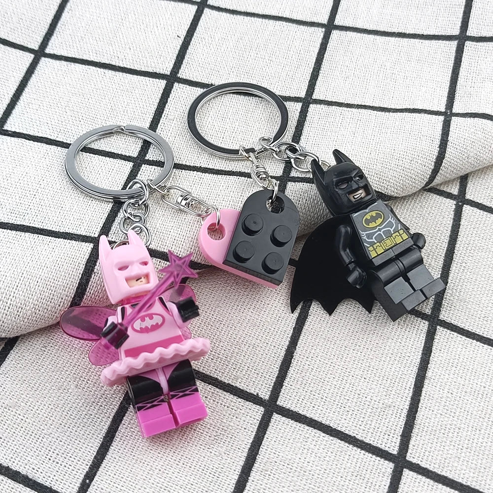 3D Bat Couple Keychain