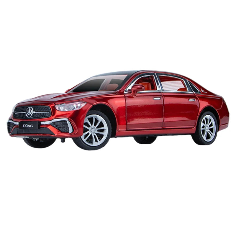 1:24 BENS C260 C-Class Alloy Car Diecasts & Toy Vehicles Car Model Sound and light Pull back Car Toys Gifts