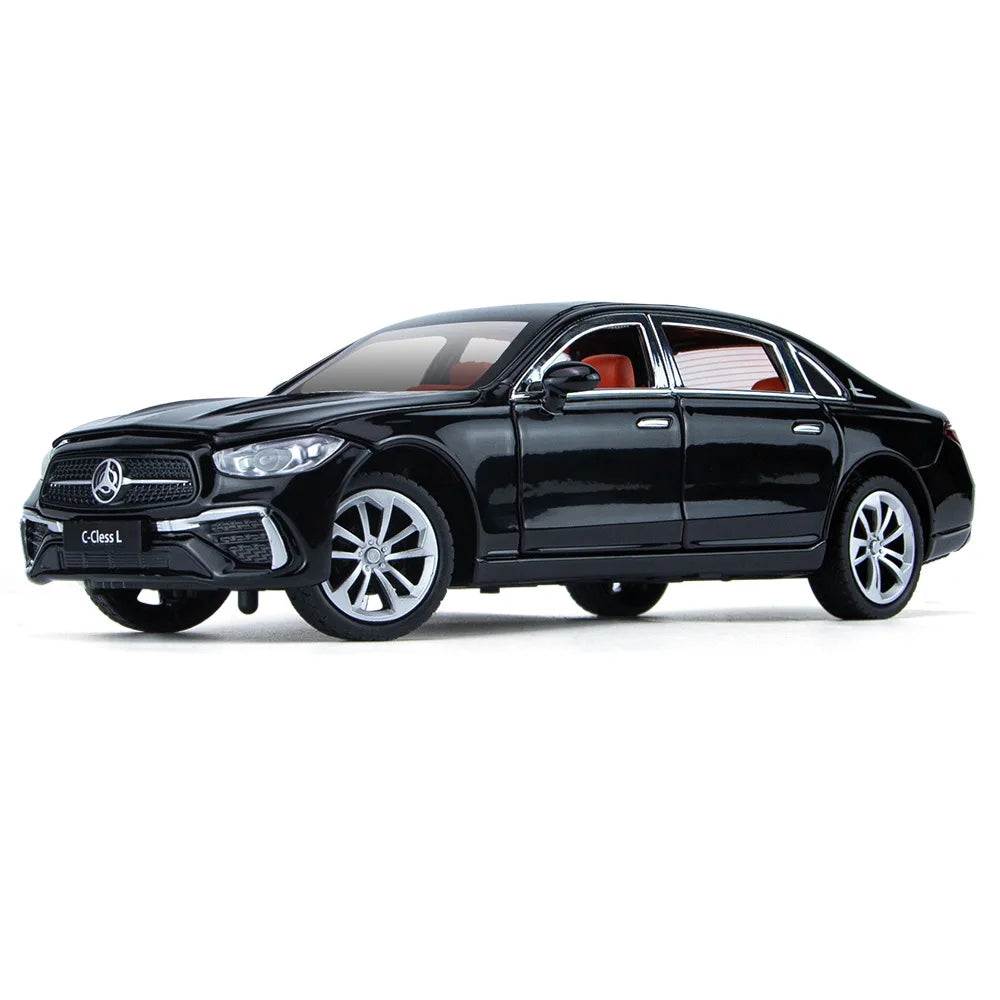 1:24 BENS C260 C-Class Alloy Car Diecasts & Toy Vehicles Car Model Sound and light Pull back Car Toys Gifts