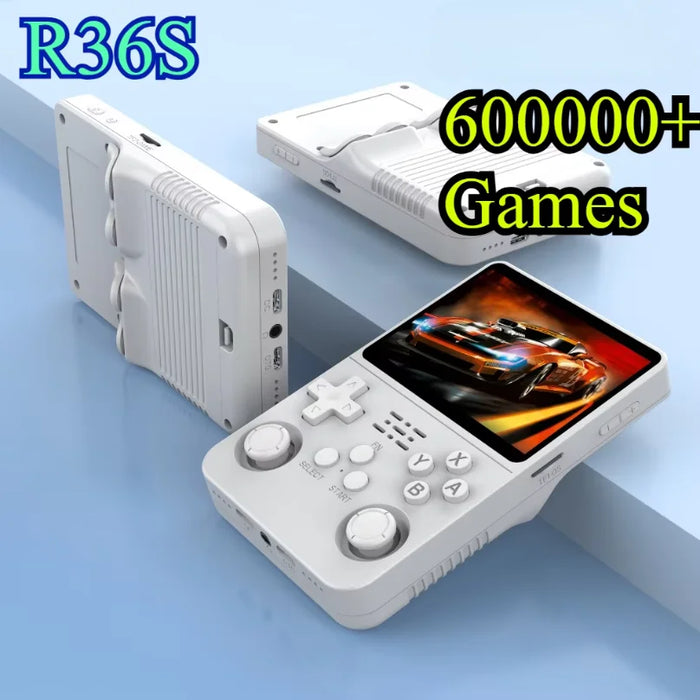 Open Source R36S Video Game Console Linux System 3.5 Inch IPS Screen Portable Pocket Video Player 64G