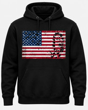 American Grunge Flag Hoodie