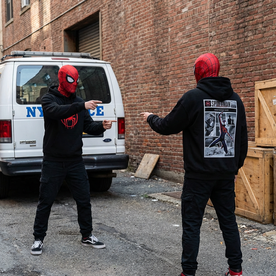 spider man miles morals black and white hoodie