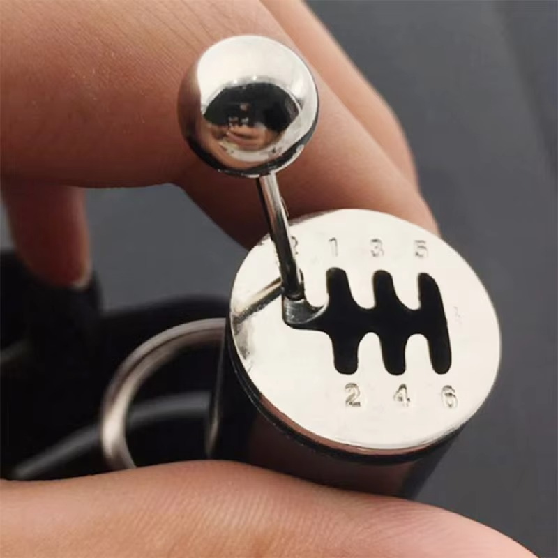 car Gear Keychain