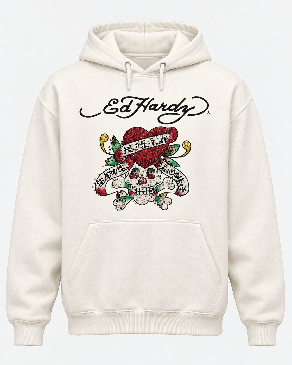 Ed Hardy Skull Heart Hoodie