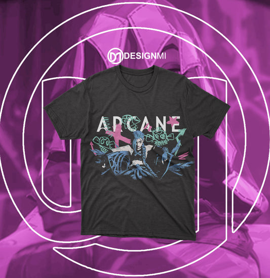 arcane jinx black t-shirt
