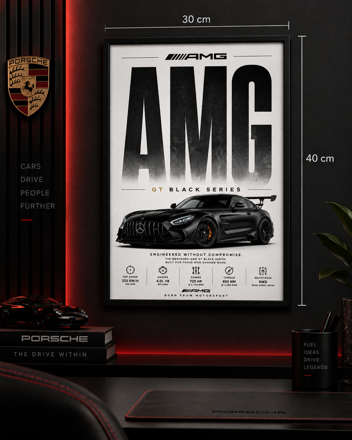 Mercedes-AMG GT Black Series Frame – 30×40 cm