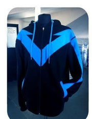 Nightwing zipped hoodie front view