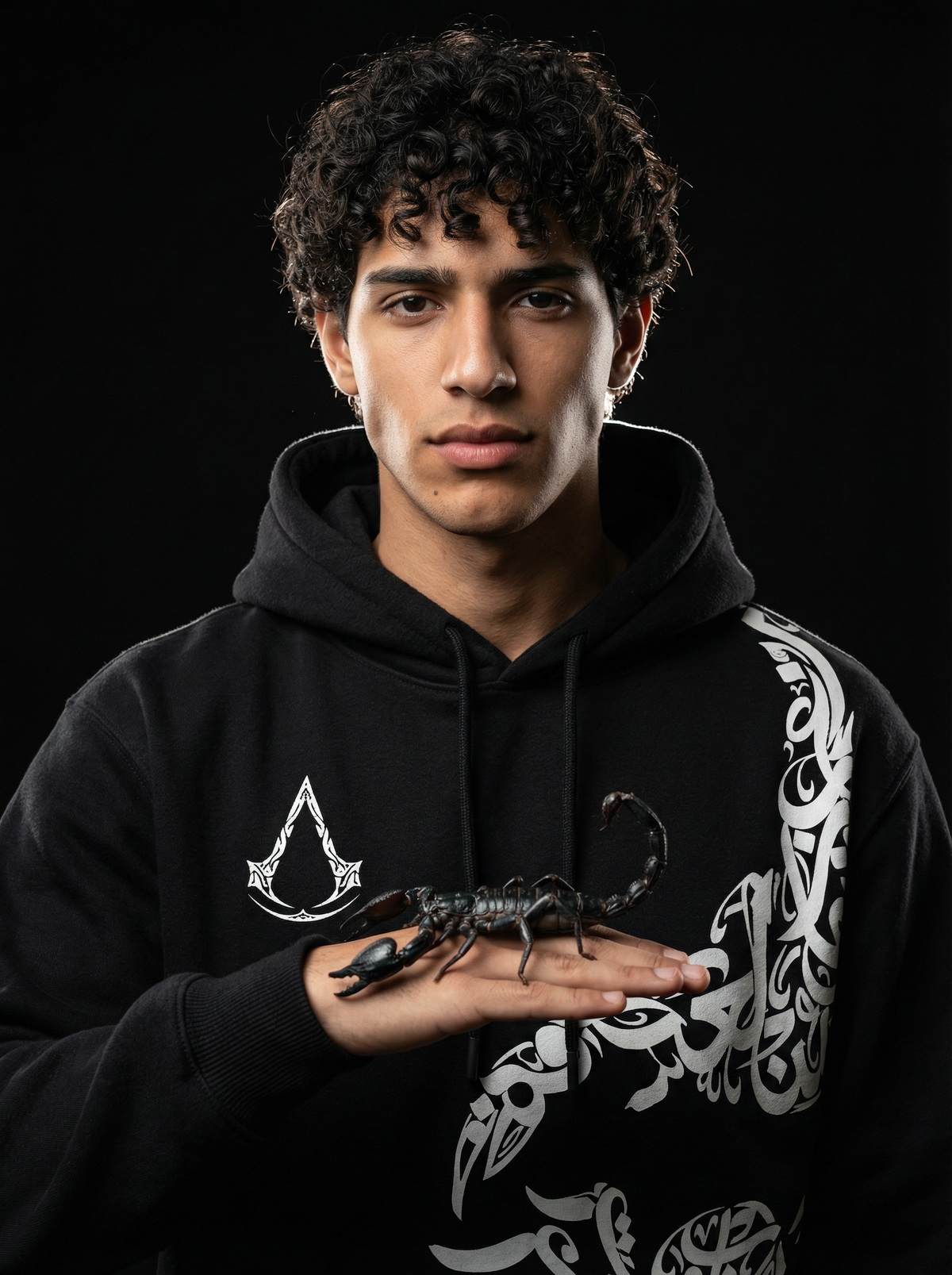 assassin creeed  scorpian black hoodie