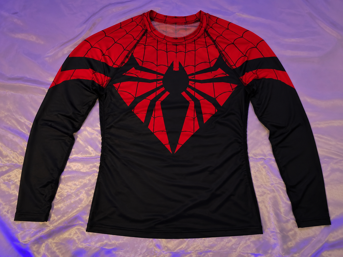 Spider-Man long sleeve T-shirt flat lay