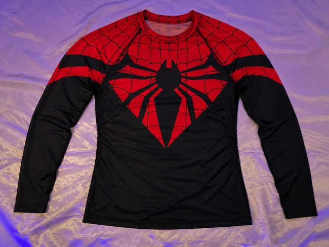Spider-Man long sleeve T-shirt flat lay
