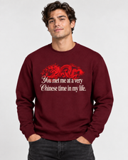 Burgundy sweatshirt