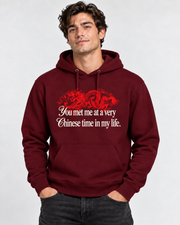 Burgundy hoodie