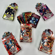 Yugi Cards trading card packs with assorted cards
